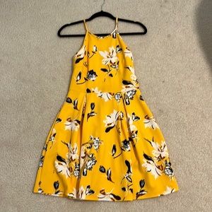 yellow floral dress